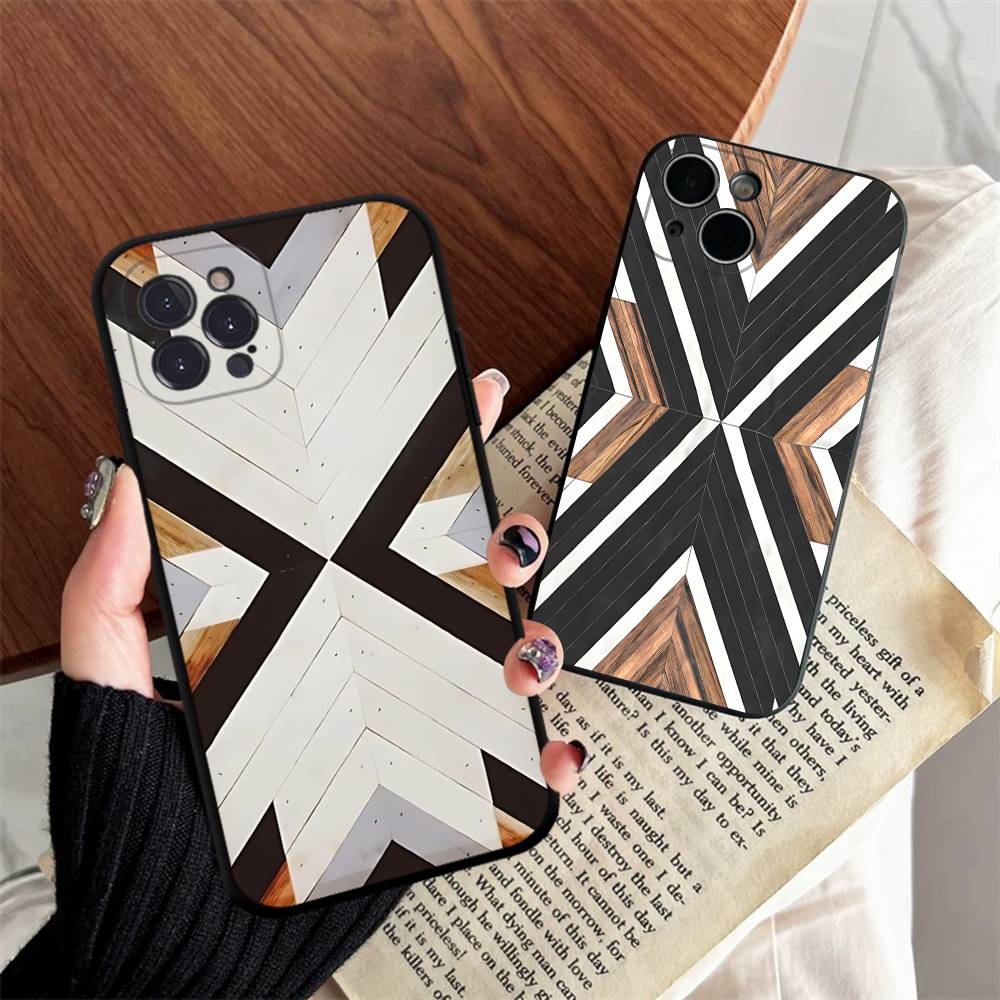 Vintage Floral Pattern Soft Case - 아이폰 17, 16, 14, 15, 13,