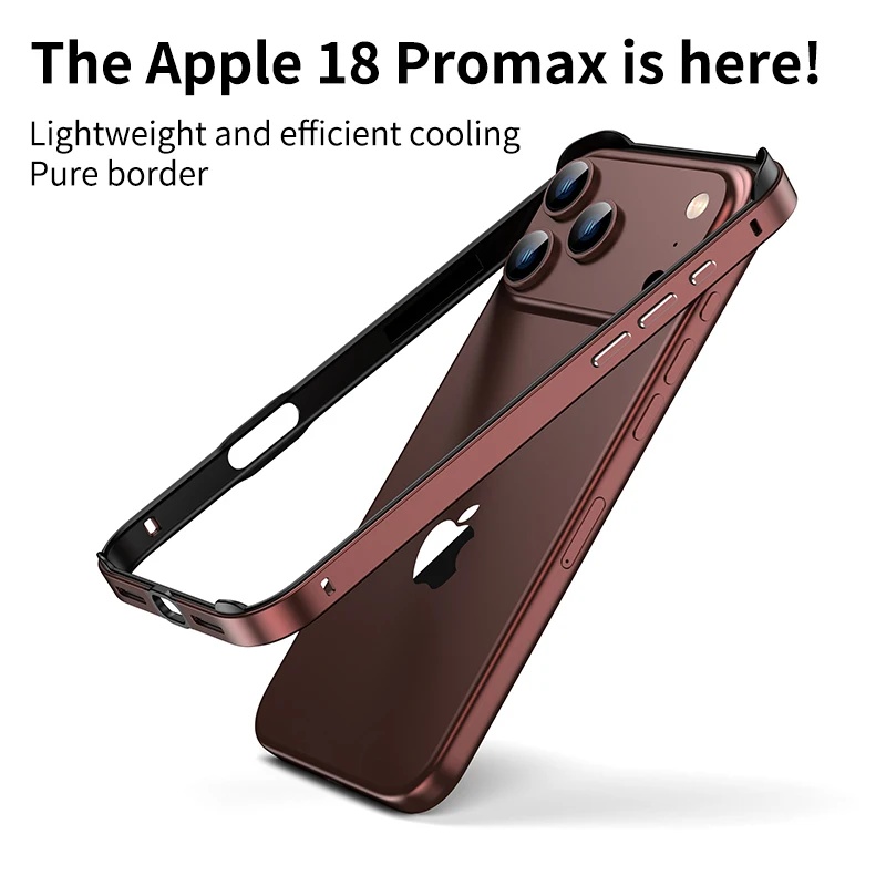 아이폰 18 Pro/18 Pro Max용 하이브리드 실 - Metal Bumper Aluminum Frame Case 리뷰 및 가격
