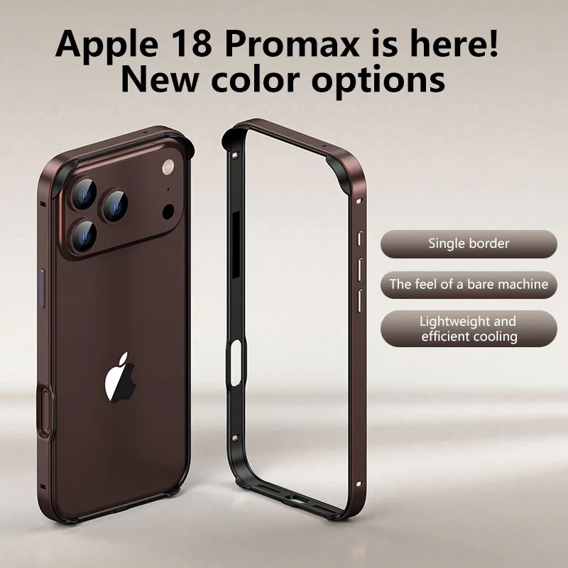 아이폰 18 Pro/18 Pro Max용 하이브리드 실 - Metal Bumper Aluminum Frame Case 리뷰 및 가격