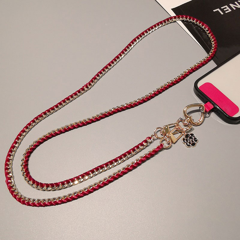 크로스바디 스타일의 범용 체인, 카멜리아 디자인, 휴대 - Crossbody Lanyard Neck Strap Case 리뷰 및 가격