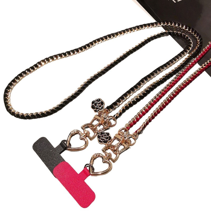 크로스바디 스타일의 범용 체인, 카멜리아 디자인, 휴대 - Crossbody Lanyard Neck Strap Case 리뷰 및 가격