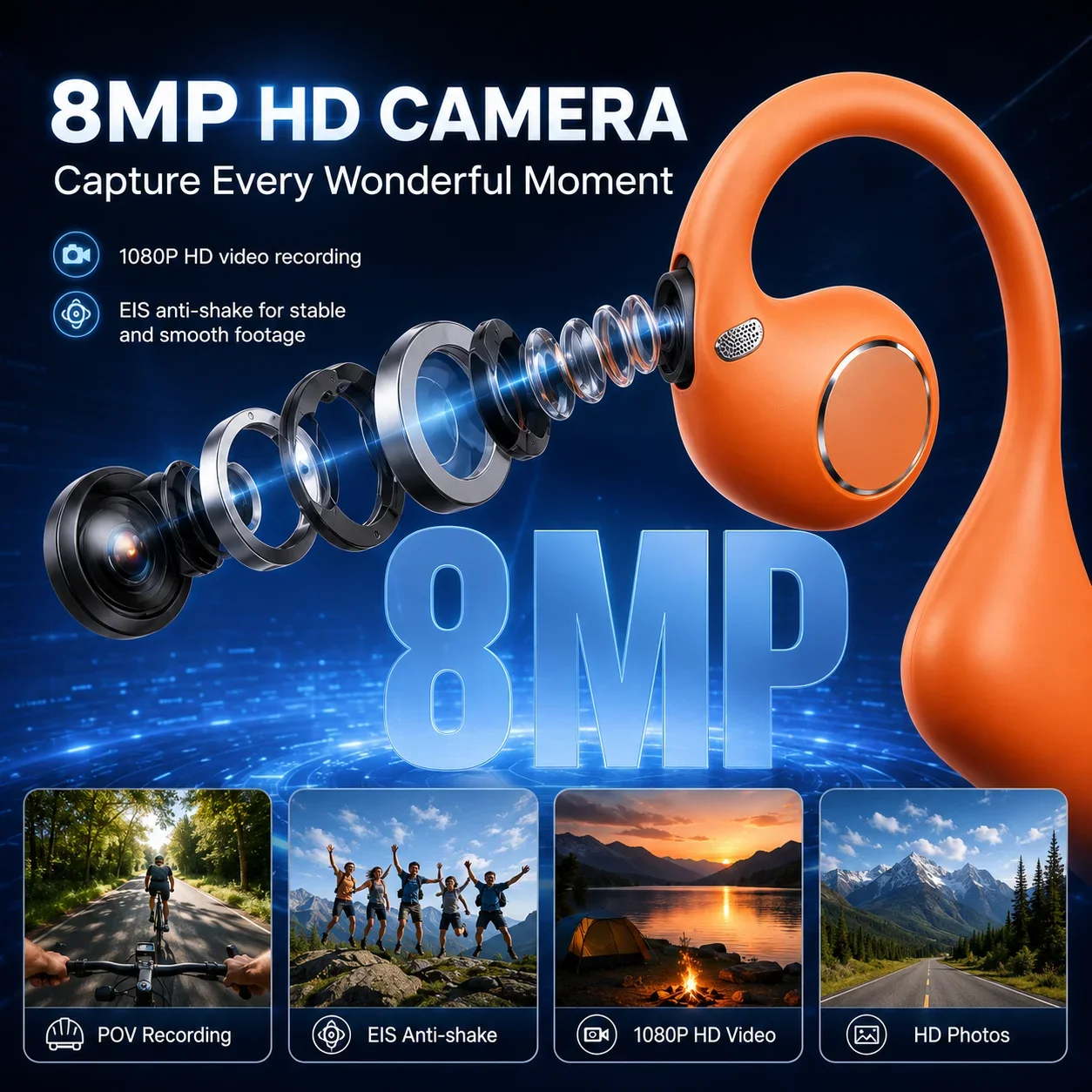 AI 스마트 카메라, 블루투스 번역 이어폰, 8MP H - Earphones 리뷰 및 가격