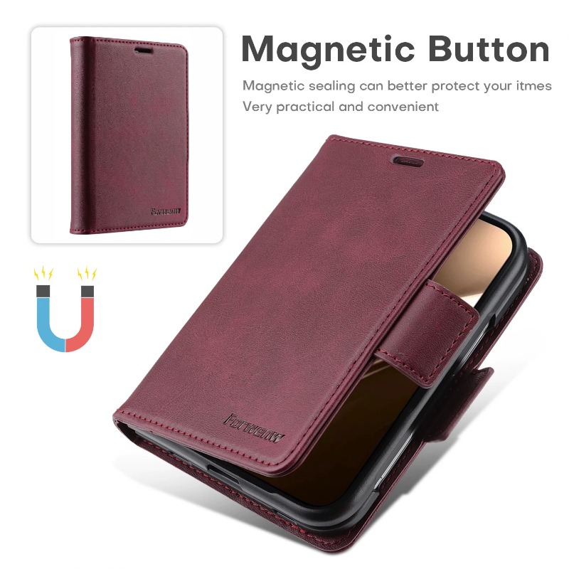 아이폰 듀오용 비즈니스 스타일 가죽 지갑형 카드 수납  - Leather Wallet Card Holder Phone Cover 리뷰 및 가격