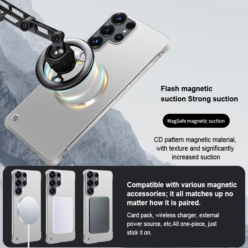 프레임리스 초슬림 무광 고급 메탈릭 페인트 마그네틱 케 - Ultra Thin Frameless Phone Cover 리뷰 및 가격