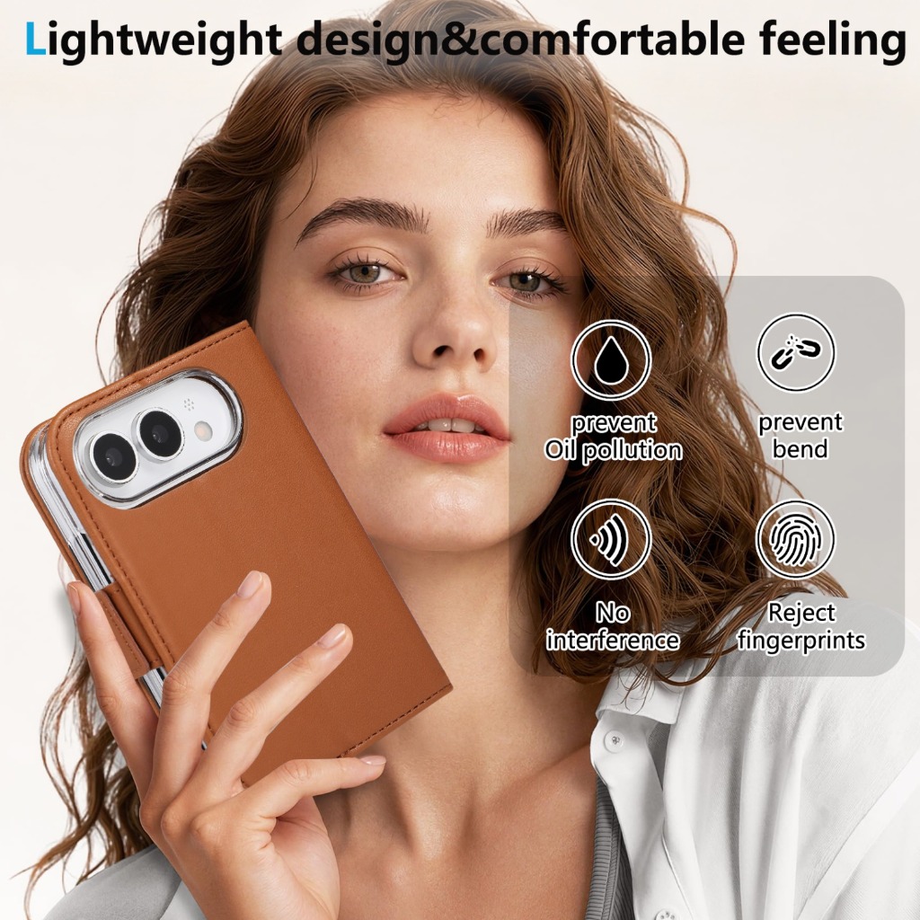 RFID 차단 기능이 있는 카드 지갑형 플립폰 케이스, - Leather Wallet Card Holder Phone Cover 리뷰 및 가격