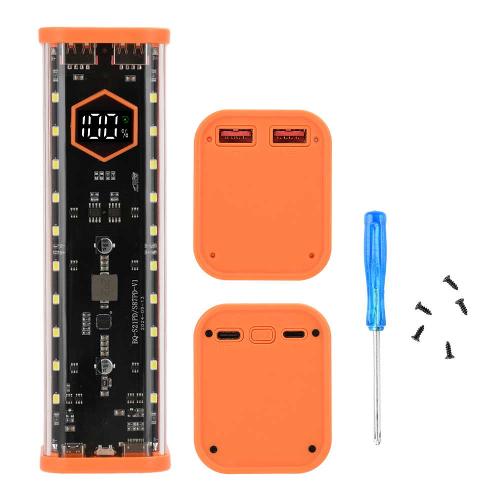 8개의 21700 배터리용 케이스, 22.5W 고속 충 - Power Banks 리뷰 및 가격